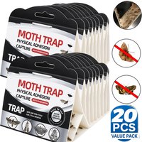 Pest Moth Trap Pheromone Moth Sticker Killer Insect Catcher Fly Sticky Trap for Garden Pantry Food Flycatcher Sticker Plate Trap