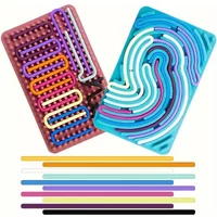 1Pcs Multi-Color Sensory Activity Board Stress Relief Fidget Toy Kids Creativity Thinking Training Puzzle Toy 4 Colors