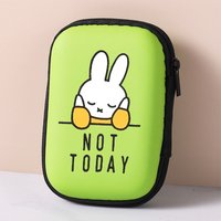 Rabbit Miffys Charging Cable Storage Box Cartoon Bunny Travel Earphone Data Cable Organizer Cute Women Key Coin Storage Case