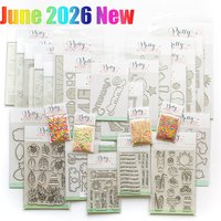 June 2026 New Pretty Pink Posh Summer Cocktails Metal Cutting Dies and Stamps and Stencils for DIY Scrapbook Handmade Card Photo