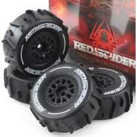 For ARRMA RC Car 1/18 Beach tires 65mm 1/18 Desert Short Course Truck Sand Tire Snow Beach Tires 12mm Wheel Hex
