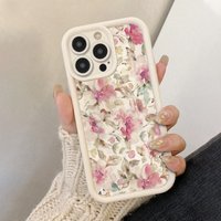 Soft Watercolor Pink Floral Pattern Phone Case for iPhone 17 Pro Max Air 17E 16E 16 15 14 13 12 11 7 8 Plus XS X XR SE2020 Cover