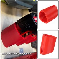 For Milwaukee M12 Battery Holder 67° Tilt Angle Design Wall Mounted Storage Rack Battery Organizer Home Workspace Tool Storage