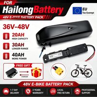 48V/36V Hailong E-Bike Akkus mit voller Kapazität, 20Ah, 30Ah, 40Ah, geeignet für 250–1200W Motoren, kompatibel mit Bafang BBS02, BBS03 und BBSHD, Versand aus einem EU-Lager