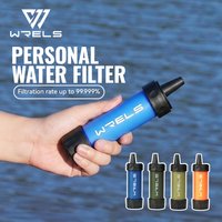 WRELS Emergency Water Filter Straw NSF Certified 99.999% Sterilization Survival Purifier Hiking Camping Portable Water Purifier