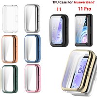 TPU Case Cover for Huawei Band 11 / Band11 Pro Soft Electroplating Watch Screen Protector Frame Full Cover