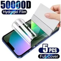 5Pcs Hydrogel Film For iPhone 16 11 12 13 14 Pro Max Mini 15 17 Pro XR XS Max 7 8 Plus SE 2022 2020 Screen Protector
