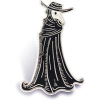 1pc Plague Doctor Enamel Pin - Gothic Historical Design, Dark Vintage Style for Daily Wear & Steampunk Lover Gifts