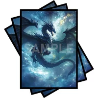 MTG Card Sleeves 100 PCS Matte Back Anti-Slip & Easy Shuffling 2.6 x 3.6 in Applicable to TCG OCG CCG DTCG PTCG (Galaxy Dragon)