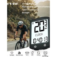 AliExpress Bikevee Ultra-Long Standby Time USB-C Rechargeable Large Screen Cycling Computer Wireless Bike Speedometer Odometer Bike Accessory