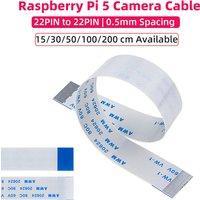 22 Pin to 22 Pin Flexible Flat Cable 0.5mm Wire Spacing 15 / 30 / 50 / 100 / 200 CM Cable for Raspberry Pi 5 Zero Camera