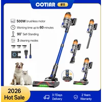 COTIAR R11 50Kpa 500W draadloze stofzuigers voor thuisgebruik Lichtgewicht stofzuiger, 60 minuten gebruiksduur LED-display 3 HEPA-filters