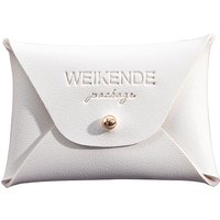 50/100Pack White Fashion PU Leather Mini Bag Custom Logo Necklace Earrings Multifunctional Button Pouches Durable Coin Purse for
