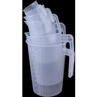 Multi Size Large-capacity Graduated Measuring Cup Plastic Transparent Scale Cup with Lid Water Jug Water Container Coffee Shop