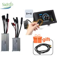 AliExpress kun ray Ebike Conversion Kit Waterproof Controller 15A 22A Color S966 NFC Display Compatible Hall and Hall free Hub Motor Controller