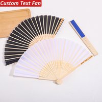 Wedding Gift Custom Name Fan Personalized Text Handmade Fabric Fan Party Favors Muslin Bag Customized Name Folding Hand Fan