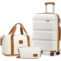 KONO Travel Luggage Set, Single 24 Inch Hard Shell Suitcase with TSA Lock & YKK Zippers, Comes with Large Travel Duffel Bag, Wet Dry Separated Design for Outdoor & Business Trips