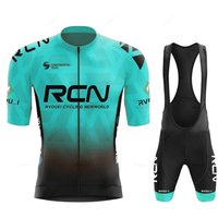 AliExpress RCN RVOUEI 2026 Rvouei Team Cycling Jersey Set Summer Breathable Road Bicycle Suit Riding Uniform Bike MTB Clothing New Sports Cycling Kits