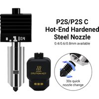 For P2S Hotend For Bamboo Lab P2S Standard High Flow Hotend High Quality Fast Precise Printing 0.4/0.6/0.8mm Removable nozzle
