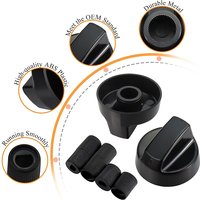 4Pcs Durable Plastic Stove Control Knobs Kitchen Cooktop Switch Spare Parts Practical Universal Replacement Handles