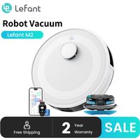 Lefant M2 Roboter-Staubsauger und Wischroboter 6000Pa Saugkraft dToF Lidar-Navigation Intelligente Hindernisvermeidung Tierhaare Selbstaufladender Bodenreiniger
