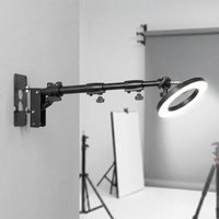 Wall Mount Triangle Boom Arm 43inch/110cm Ring Light Wall Mount for Salons Makeup Photography and Video Recording