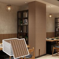 10pcs 30cm Wall Panel Ceiling Stickers, Retro Wood Grain Grid Self-adhesive Wallpaper,easy To Install, Very Suitable for Home Wa