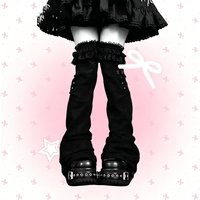 Y2K Korean Style Leg Warmers Women Spicy Girls JK Warm Foot Covers Autumn Winter Vintage Subculture Street Daily Wear