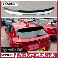 Roof Spoiler Lip Wing for New Seat Leon Mk4 2020 2021 High Quality ABS Plastic Glossy Black Rear Spoiler Extension Car Top Wing