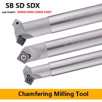 LIHAOPING 45 Degree SB SD SDX C12-10-110 C16-16-100 Chamfering Tools CNC Lathe Milling Cutter Holder Endmill SPMW09 SCMT SPMG
