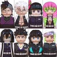 2025 Hot Toys WM6137 WM6163 Demon Slayer Blade Building Blocks Mini Action Figure Accessories Halloween Christmas Gifts for Kids