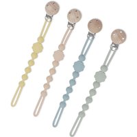 Soft Silicone Baby Pacifier Chain Adjustable Soother Lanyard Anti-drop Teething Toy Chain for Strollers and Car Seats