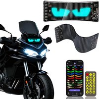 Lumières œil du diable LED 16x32 pour pare-brise de moto, panneau de pixels matriciel Programmable avec application/télécommande pour moto