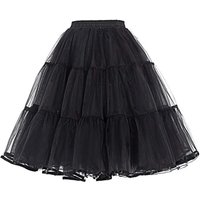 Women Long Tutu Skirt Tulle Crinoline Vintage Petticoat Wedding Dress Underskirt Rockabilly Tutu Fluffy Adult Organza Petticoats