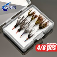 ANS 4pcs/8pcs Fly Fishing Flies, Fly Fishing Lures, Tenkara Flies for Trout, Bass- Cool Fishing Accessories