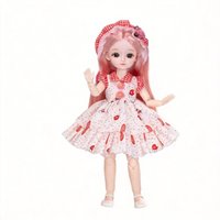 30cm 1/6 Fashion Princess Doll Girls Dress Up BJD Toy Doll Movable 20 Joints Cute Sweet Face Festival Gift with Clothes Shoes