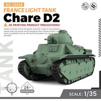 MRY-SFW SS35658 1/35 Military Model Kit France Chare D2 Light Tank