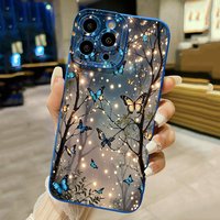 Dreamy Fantasy Butterfly Pattern Phone Case for iPhone 17 11 12 13 14 15 16 Pro Max 16 17 E XR XS 15 Plus Soft Protective Cover
