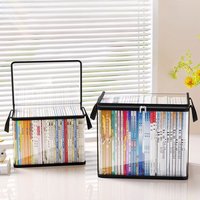 Dustproof Transparent Book Storage Bag Foldable Desktop Organizer for Students Home Classroom Old Books Container251