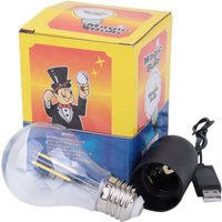 Professional Magic Light Bulb Prop Unbreakable Mind Reading Illusion Lamp Controlled by Magnet Stage Performance Trick Tool