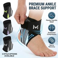Ankle Brace Support Sleeve Plantar Fasciitis Night Splint Compression Bandage Foot Pain Relief Sports Basketball Heel Men Women
