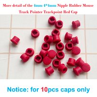 10x Red TrackPoint Caps Mouse Pointer 4mm 4x4mm for Lenovo Thinkpad T410 T420 T430 R400 T440p T510 T520 T540 P50 S430 E575 X200