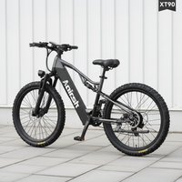 AliExpress NONE Aairsk XT90 Electric Mountain Bike, 250W Brushless Motor, 48V 20AH 960WH Battery, 25KM/H Max Speed, 21-Speed Shimano, 75N.M Torque, 100KM Max Range, 150KG Max Load, Dual Disc Brakes, Dual Suspension,
