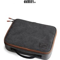 DD ddHiFi CZ300 Portable HiFi Storage Bag Large-Capacity Multiple Spaces Made of Retro Grey 16A Waterproof Cotton Canvas