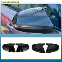 Gloss Black For Audi Q5 SQ5 Q7 SQ7 FY 4M Sline 2016-2021 Car Side Rear View Mirror Trim Cover