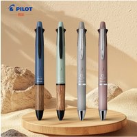 PILOT DR-GRIP 4+1 Four-color Ballpoint Pen & Mechanical Pencil Comfortable Wooden Pole Multi Functional Stationery Office Pens
