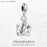 Dangle Charms Pendant Envelope Letter Europe Jewelry Findings Accessories 925 Sterling Silver Romantic Gift For Women