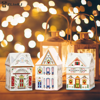 ▶1PCS Holiday Village Spice House Set, Mini Christmas Gingerbread Houses Jars, Kitchen Countertop Festive Decor, New Year Gifts