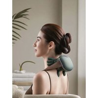 This shoulder and neck massager is ergonomically designed, with vibration functions. It can be charged via USB and i