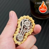 Gyro Fidget Fingertip Flying Pins Anti-Stress Spinner Anxiety Metal Bike Chains EDC Spinner Fidget Bags for Adult Kids